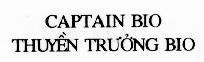 Mẫu nhãn hiệu CAPTAIN BIO THUYềN TRƯởNG BIO