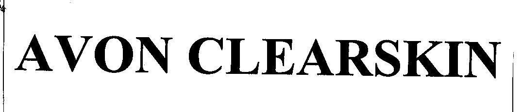 Mẫu nhãn hiệu AVON CLEARSKIN