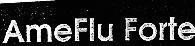 Mẫu nhãn hiệu AMEFLU FORTE
