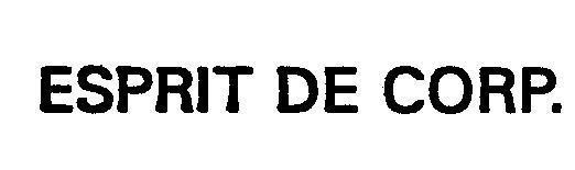 Mẫu nhãn hiệu ESPRIT DE CORP.