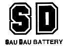 Mẫu nhãn hiệu SD SAU DAU BATTERY
