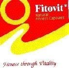 Mẫu nhãn hiệu FITOVIT. NATURAL FITNESS CAPSULES, FITNESS THROUGH VITALITY.