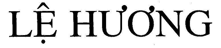 Mẫu nhãn hiệu Lệ HƯƠNG