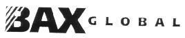 Mẫu nhãn hiệu BAX GLOBAL
