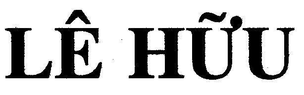 Mẫu nhãn hiệu LÊ HữU