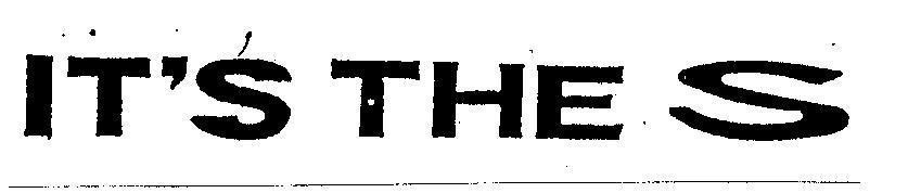 Mẫu nhãn hiệu IT'S THE S