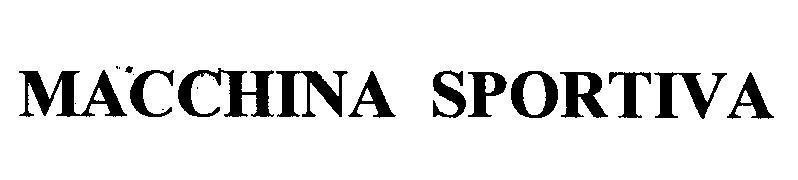 Mẫu nhãn hiệu MACCHINA SPORTIVA