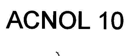 Mẫu nhãn hiệu ACNOL 10