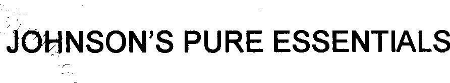 Mẫu nhãn hiệu JOHNSON'S PURE ESSENTIALS