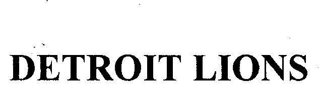 Mẫu nhãn hiệu DETROIT LIONS