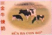 Mẫu nhãn hiệu Sữa Ba Con Bò