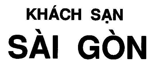 Mẫu nhãn hiệu KHáCH SạN SàI GòN