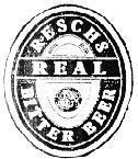 Mẫu nhãn hiệu RESCHS REAL BITTER BEER