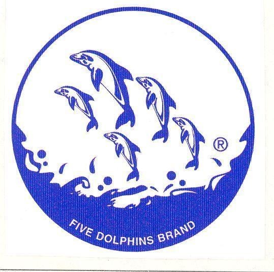 Mẫu nhãn hiệu FIVE DOLPHINS BRAND