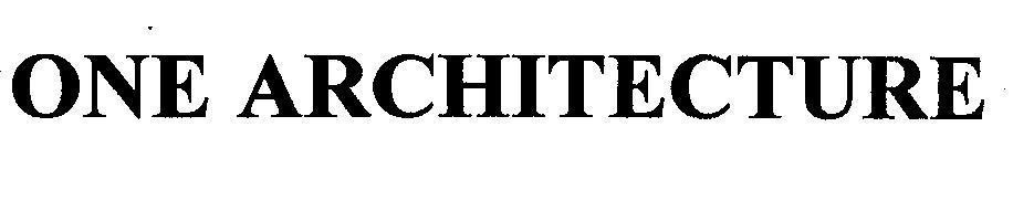 Mẫu nhãn hiệu ONE ARCHITECTURE