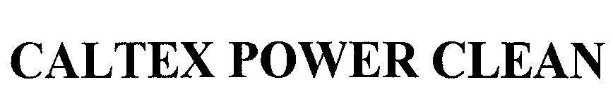 Mẫu nhãn hiệu CALTEX POWER CLEAN