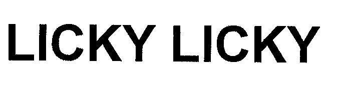 Mẫu nhãn hiệu LICKY LICKY
