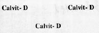Mẫu nhãn hiệu CALVIT-D
