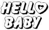 Mẫu nhãn hiệu HELLO BABY