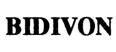 Mẫu nhãn hiệu BIDIVON