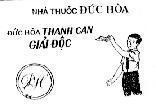 Mẫu nhãn hiệu DH NHà THUốC ĐứC HOà THANH CAN GIảI ĐộC
