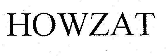 Mẫu nhãn hiệu HOWZAT