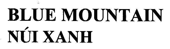 Mẫu nhãn hiệu BLUE MOUNTAIN NúI XANH