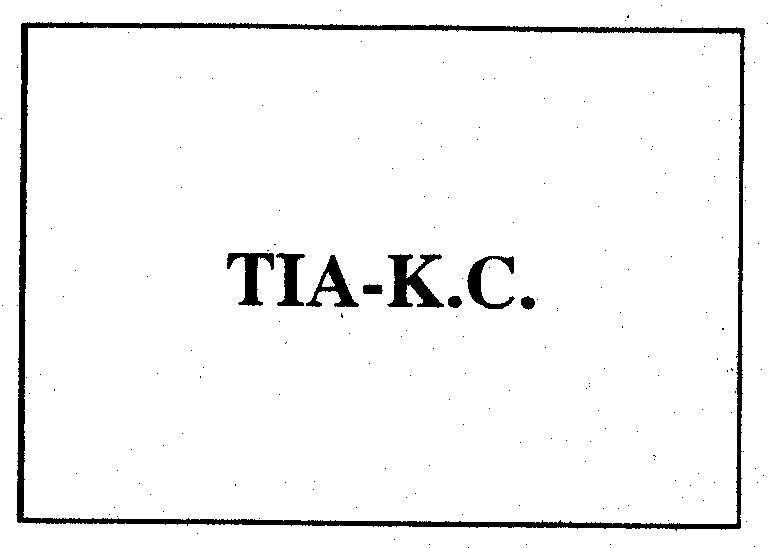 Mẫu nhãn hiệu TIA-K.C.