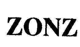 Mẫu nhãn hiệu ZONZ