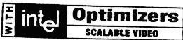 Mẫu nhãn hiệu INTEL OPTIMIZERS SCALABLE VIDEO WITH