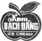 Mẫu nhãn hiệu KEM Bạch Đằng ICE CREAM