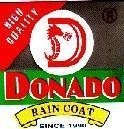 Mẫu nhãn hiệu DONADO RAIN COAT SINCE 1990
