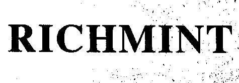 Mẫu nhãn hiệu RICHMINT
