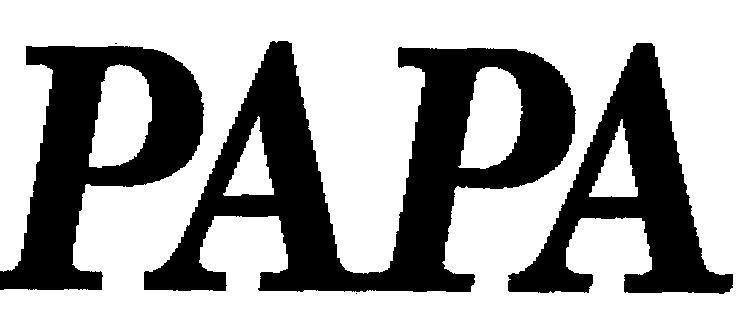 Mẫu nhãn hiệu PAPA