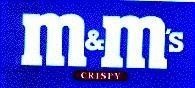 Mẫu nhãn hiệu M & M'S CRISPY