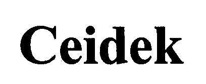 Mẫu nhãn hiệu Ceidek