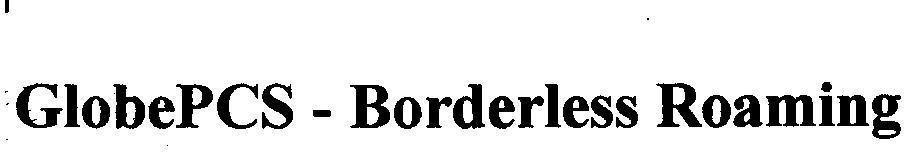 Mẫu nhãn hiệu GlobePCS - Borderless Roaming