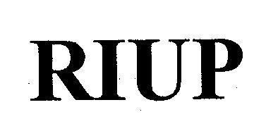 Mẫu nhãn hiệu RIUP