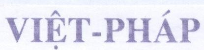Mẫu nhãn hiệu VIệT-PHáP