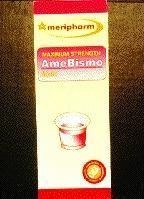 Mẫu nhãn hiệu AMERIPHARM MAXIMUM STRENGTH AMEBISMO LIQUID