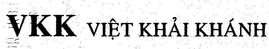 Mẫu nhãn hiệu VKK Việt Khải Khánh