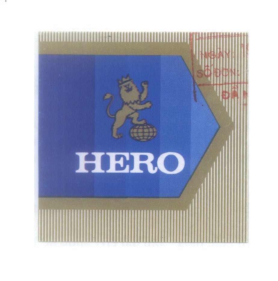 Mẫu nhãn hiệu HERO , hinh
