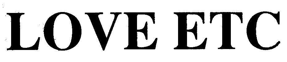 Mẫu nhãn hiệu LOVE ETC
