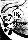 Mẫu nhãn hiệu HKK ZIPPERS
