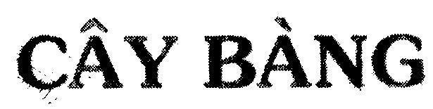 Mẫu nhãn hiệu CÂY BàNG