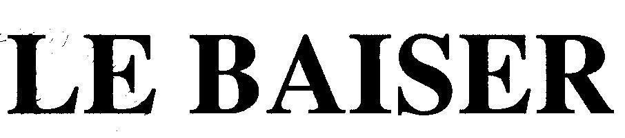 Mẫu nhãn hiệu LE BAISER