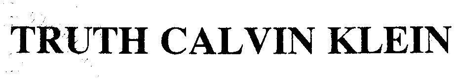 Mẫu nhãn hiệu TRUTH CALVIN KLEIN