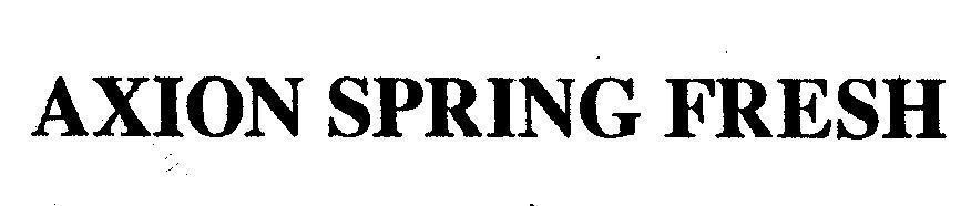 Mẫu nhãn hiệu AXION SPRING FRESH