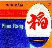 Mẫu nhãn hiệu Nhà Mắm Cao Xuân Hoàng PHAN RANG YANG BIEU DUONG