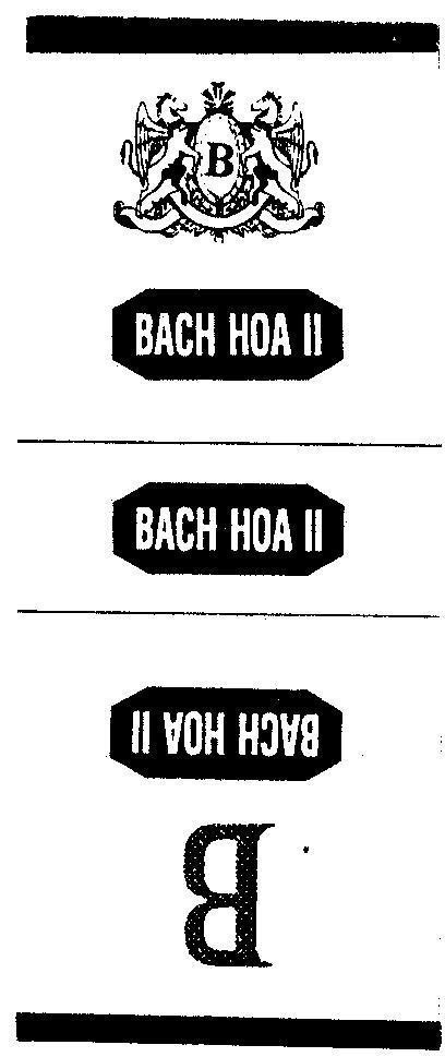 Mẫu nhãn hiệu B BACH HOA II